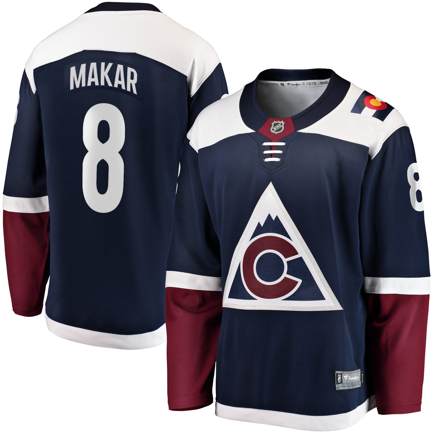 Cale Makar Colorado Avalanche   Alternate Premier Breakaway  Jersey - Navy