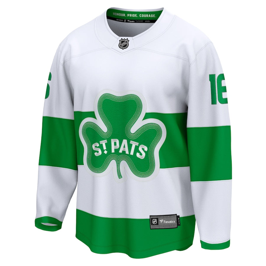 Mitch Marner Toronto Maple Leafs  St. Patricks Alternate Premier Breakaway  Jersey - White