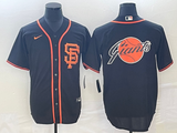 Men's San Francisco Giants Black Alternate Team Jersey