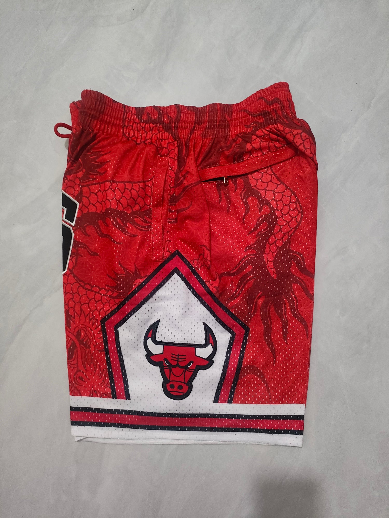 JUST DON Chicago Bulls Dragon Year Limited Edition Pocket Shorts