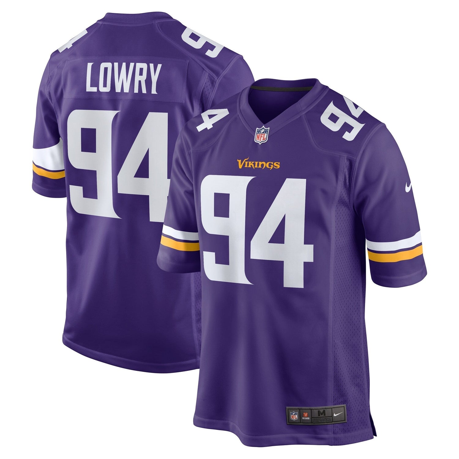 Dean Lowry Minnesota Vikings Nike Game   Jersey - Purple