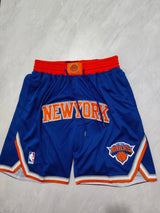 JUST DON New York Knicks Blue Pocket Shorts