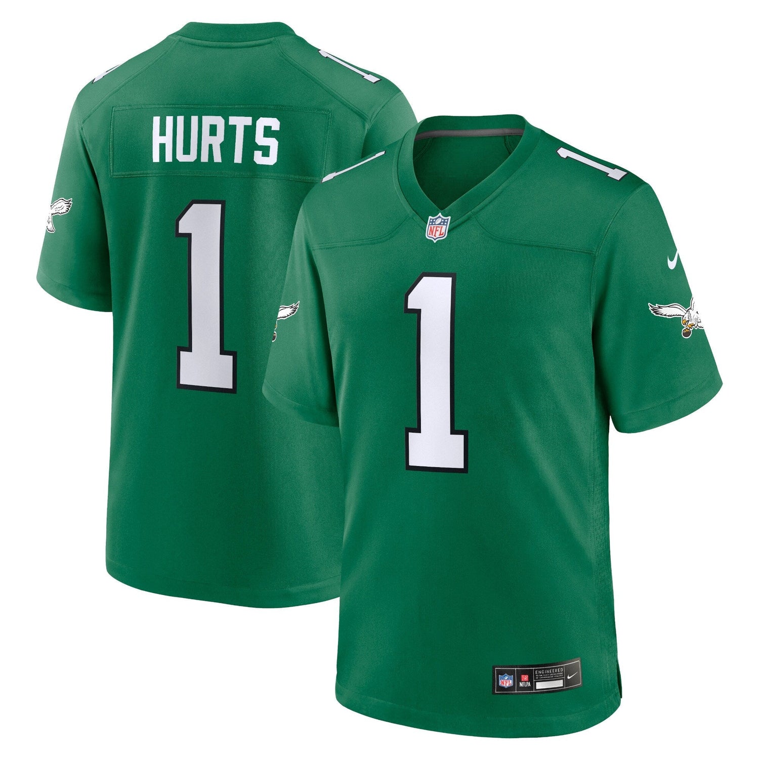 Jalen Hurts Philadelphia Eagles Nike Alternate Game   Jersey - Kelly Green