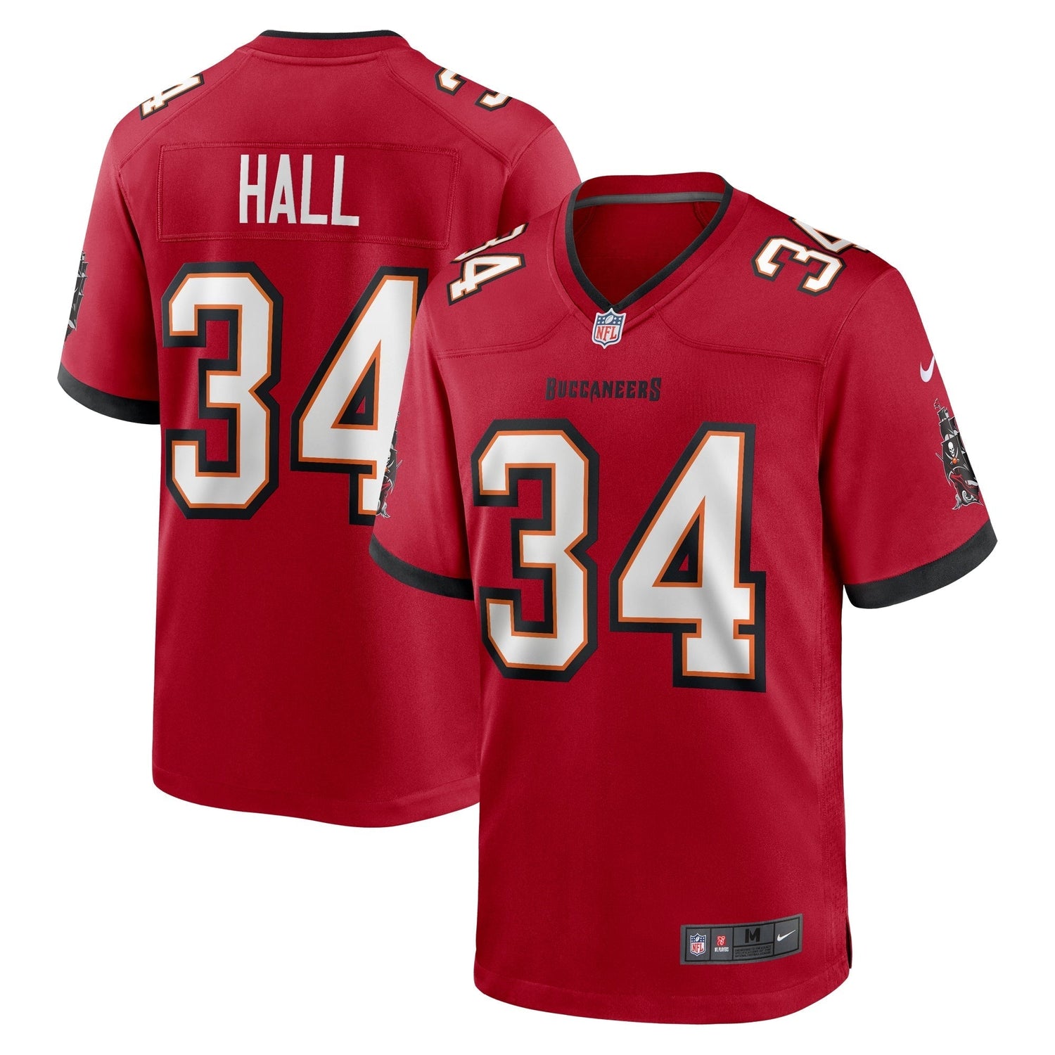 Bryce Hall Tampa Bay Buccaneers Nike Team Game Jersey -  Red