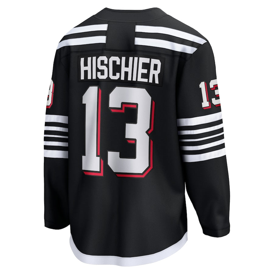 Nico Hischier New Jersey Devils   Alternate Premier Breakaway  Jersey - Black