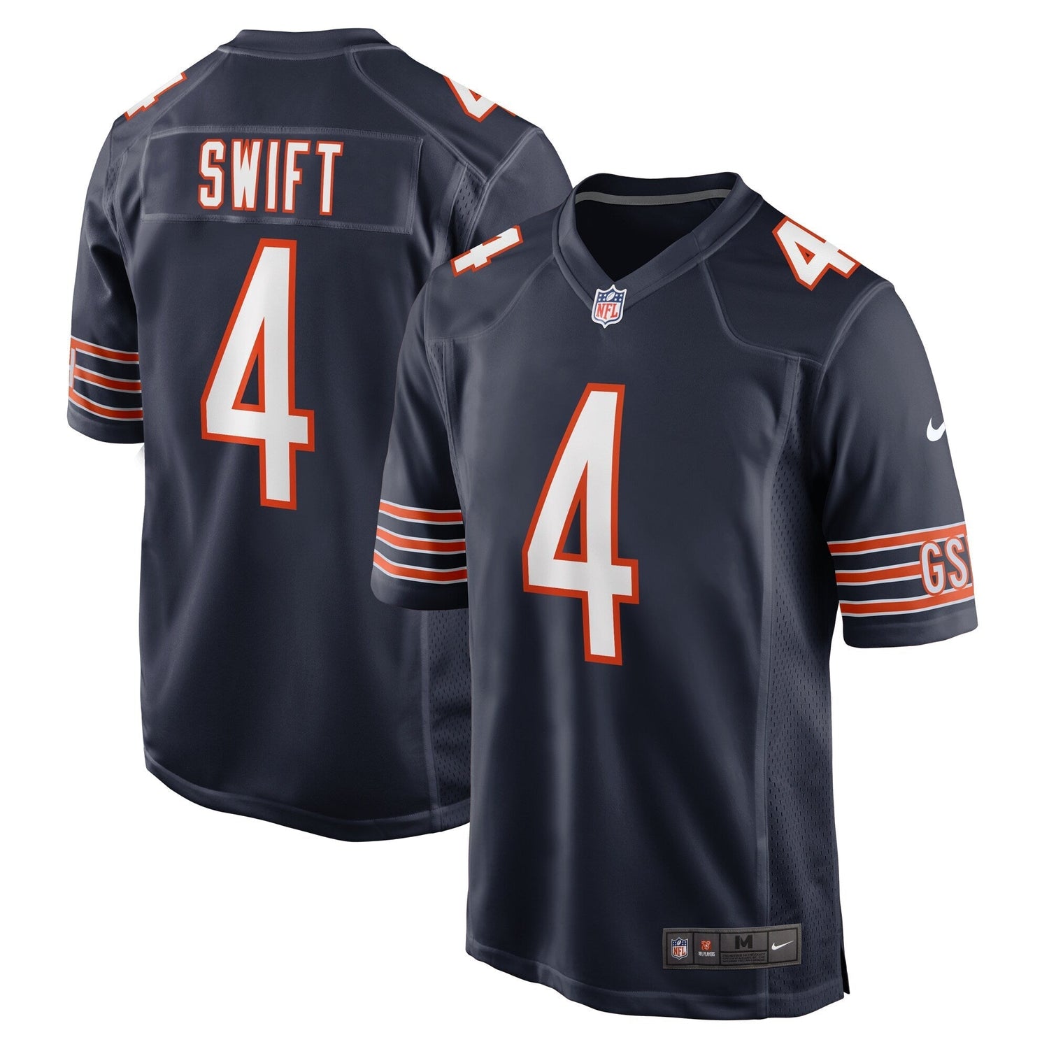 D'Andre Swift Chicago Bears Nike  Game Jersey -  Navy
