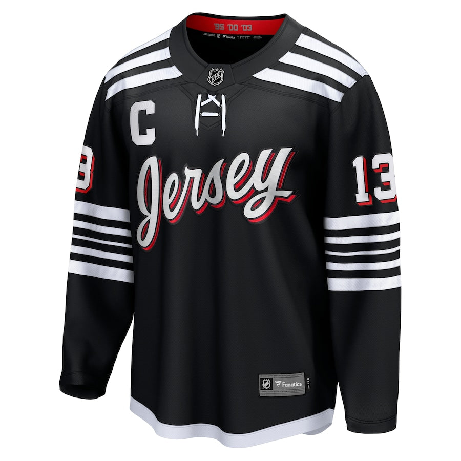 Nico Hischier New Jersey Devils   Alternate Premier Breakaway  Jersey - Black