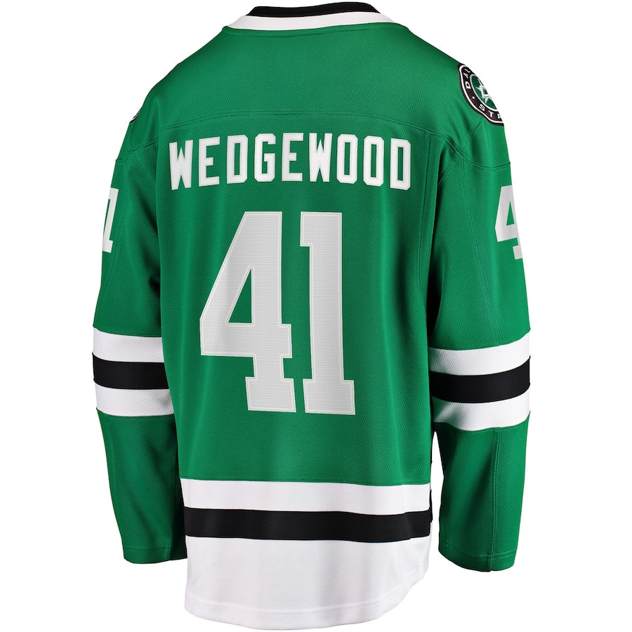 Scott Wedgewood Dallas Stars   Home Breakaway  Jersey - Kelly Green