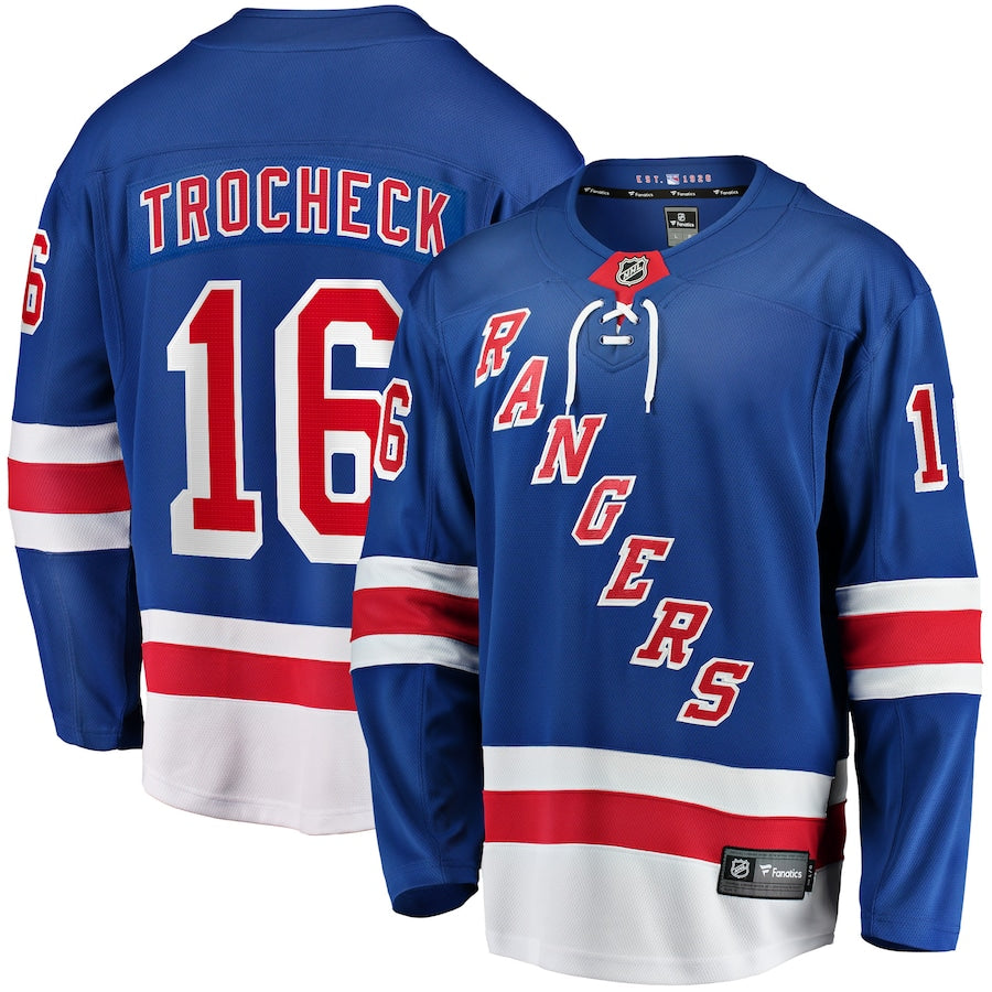 Vincent Trocheck New York Rangers   Home Breakaway  Jersey - Blue