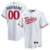 Men's Minnesota Twins White Home Custom Jersey