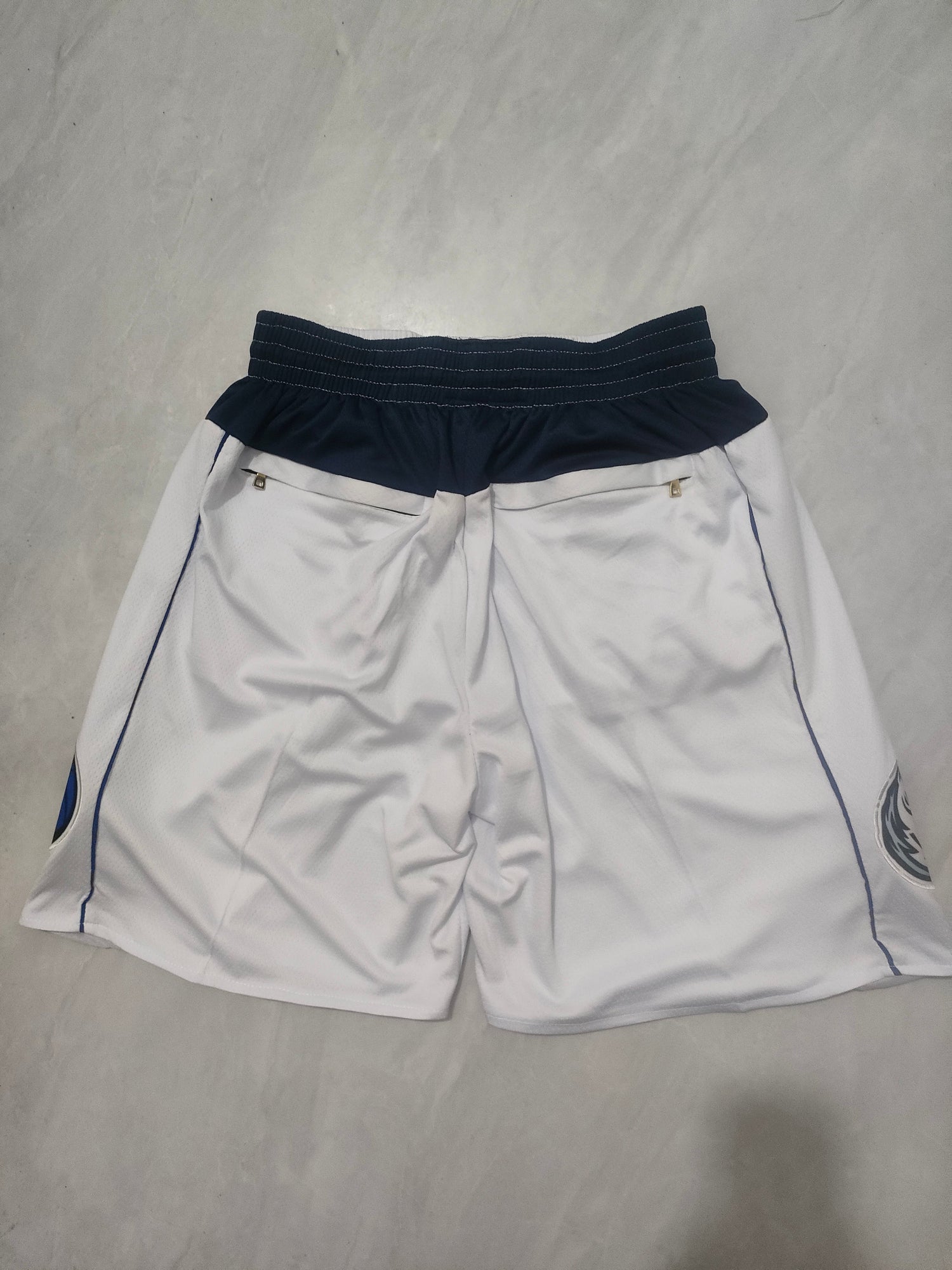 JUST DON Dallas Mavericks White Pocket Shorts