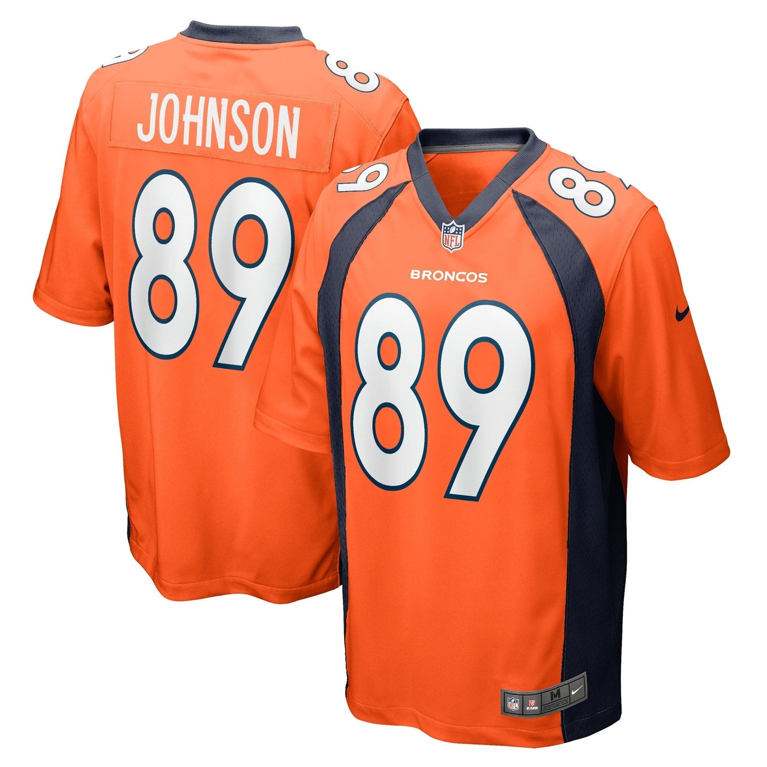 Brandon Johnson Denver Broncos Nike Game   Jersey - Orange