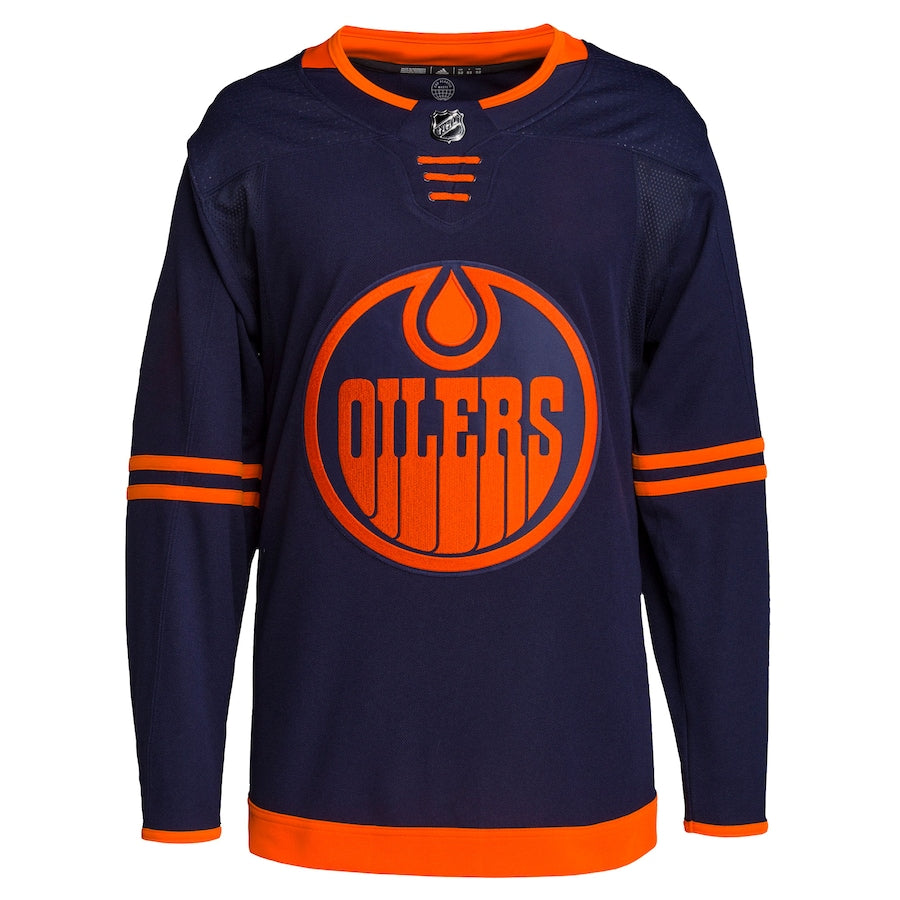 Edmonton Oilers   Men's Alternate Primegreen   Blank Jersey - Navy