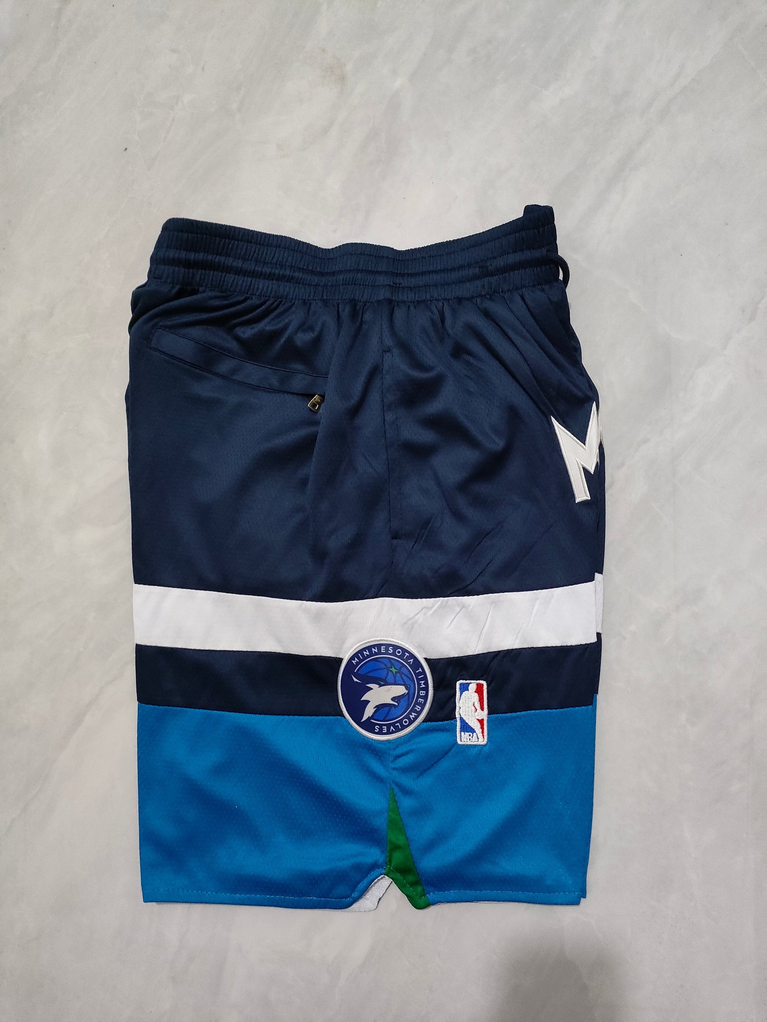 JUST DON Minnesota Timberwolves Blue Pocket Shorts