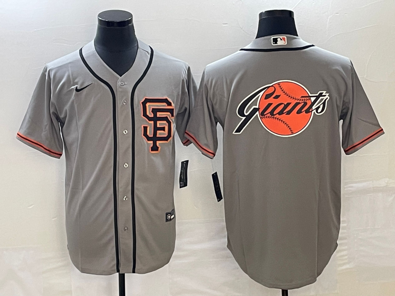 Men's San Francisco Giants Gray Road Team Jersey