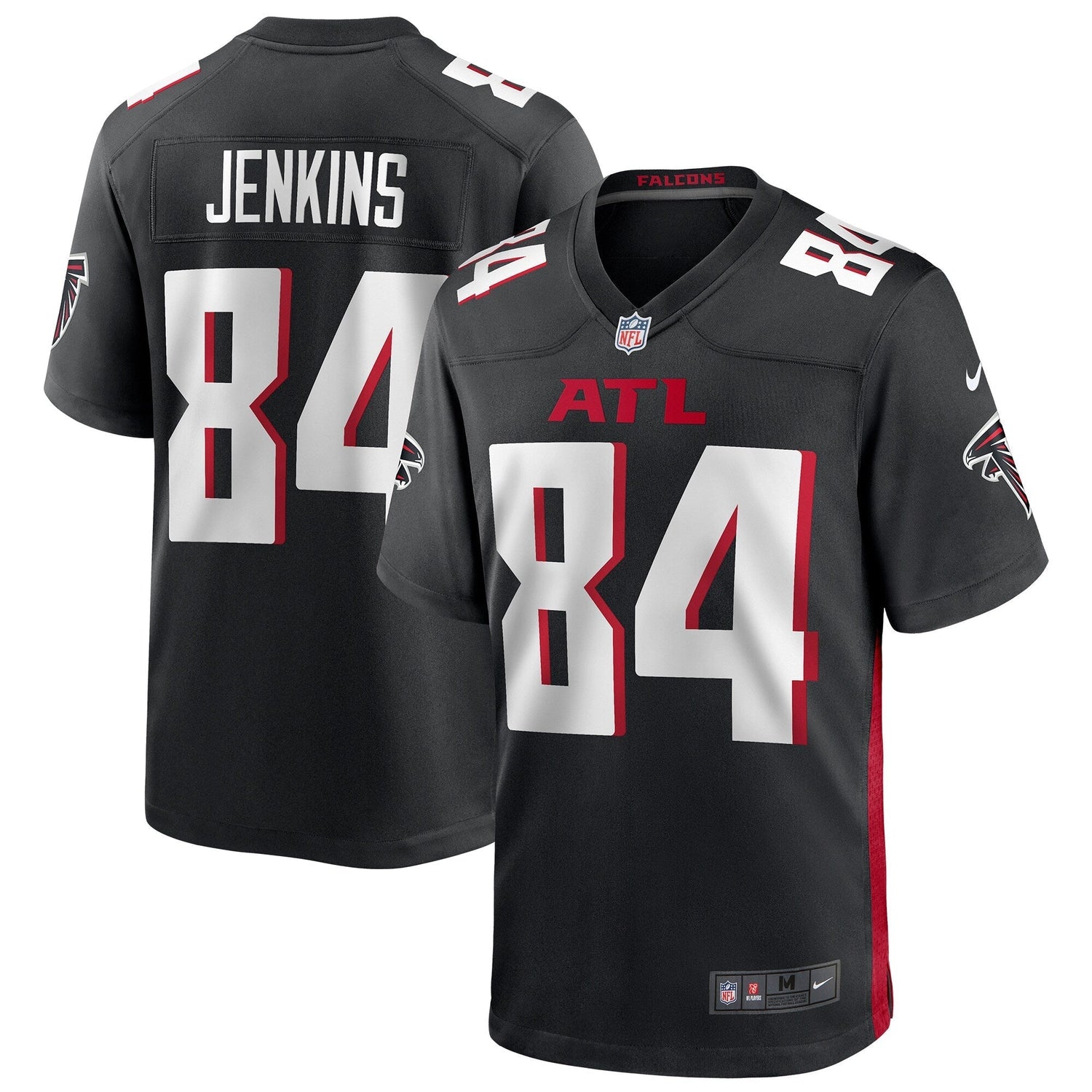 Alfred Jenkins Atlanta Falcons Nike Game Retired   Jersey - Black