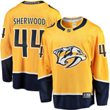 Kiefer Sherwood Nashville Predators   Home Breakaway  Jersey - Gold