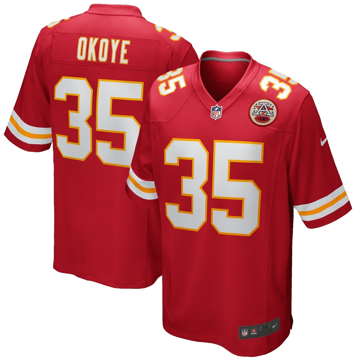 Christian Okoye Kansas City Chiefs Nike Game Retired   Jersey - Red