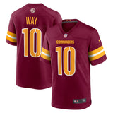 Tress Way Washington Commanders Nike  Game Jersey -  Burgundy