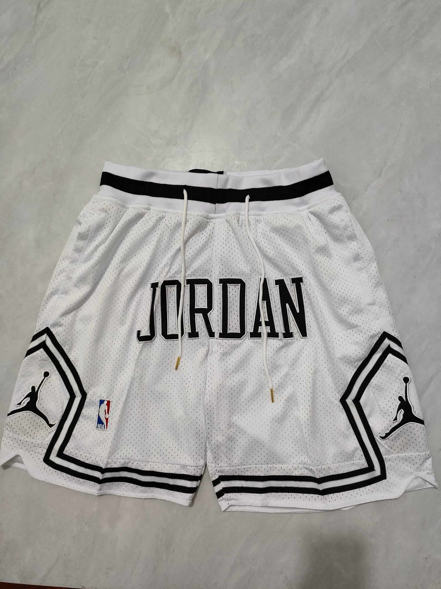 JUST DON Jordan White Pocket Shorts