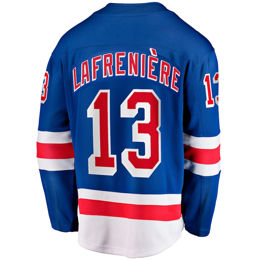 Alexis Lafreniere New York Rangers   Home Breakaway Jersey - Blue