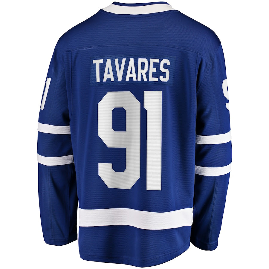 John Tavares Toronto Maple Leafs  Captain Patch Home Breakaway Jersey - Blue
