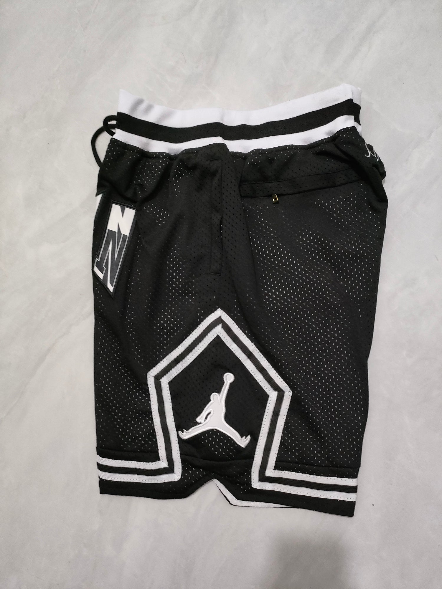 JUST DON Jordan Black Pocket Shorts