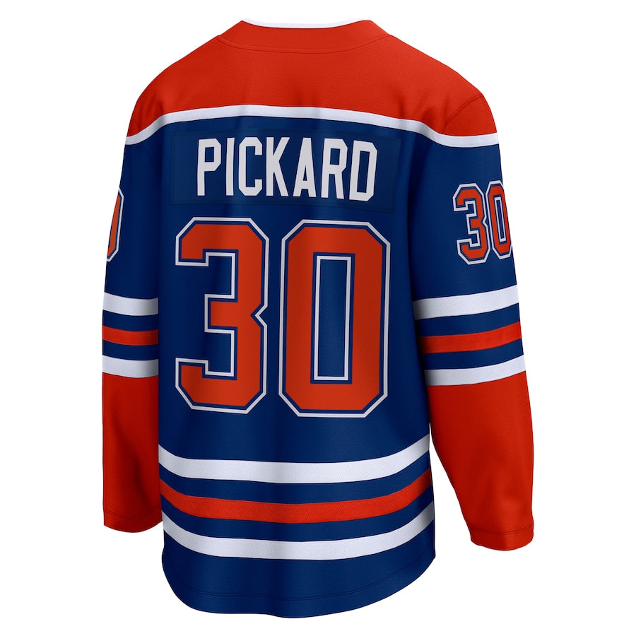 Calvin Pickard Edmonton Oilers   Home Premier Breakaway  Jersey - Royal