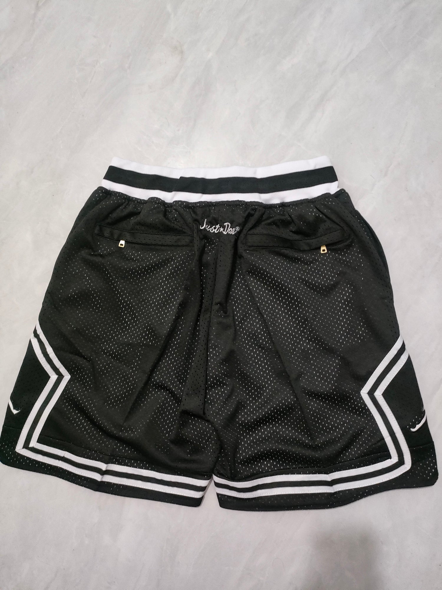 JUST DON Jordan Black Pocket Shorts
