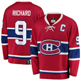 Maurice Richard Montreal Canadiens   Premier Breakaway Retired  Jersey - Red