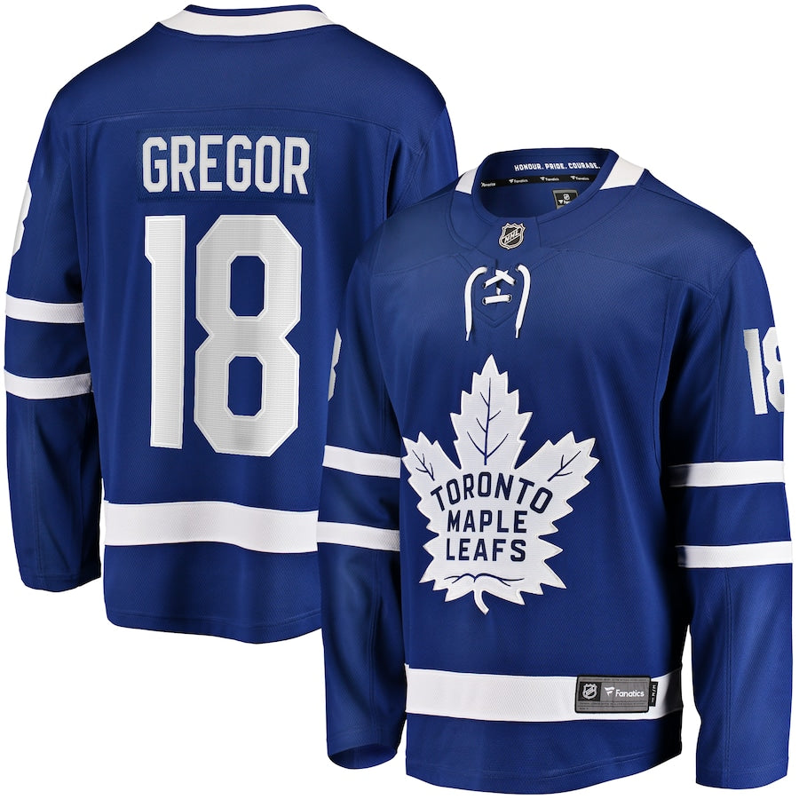 Noah Gregor Toronto Maple Leafs  Home Premier Breakaway  Jersey - Blue