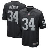 Bo Jackson Las Vegas Raiders Nike Game Retired   Jersey - Black