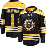Jeremy Swayman Boston Bruins   Home Breakaway Jersey - Black