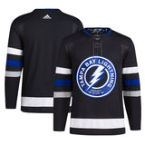 Men's Tampa Bay Lightning adidas Black Alternate Primegreen Authentic Jersey
