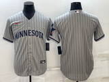 Men's Minnesota Twins Gray Alternate Team Blank Jersey