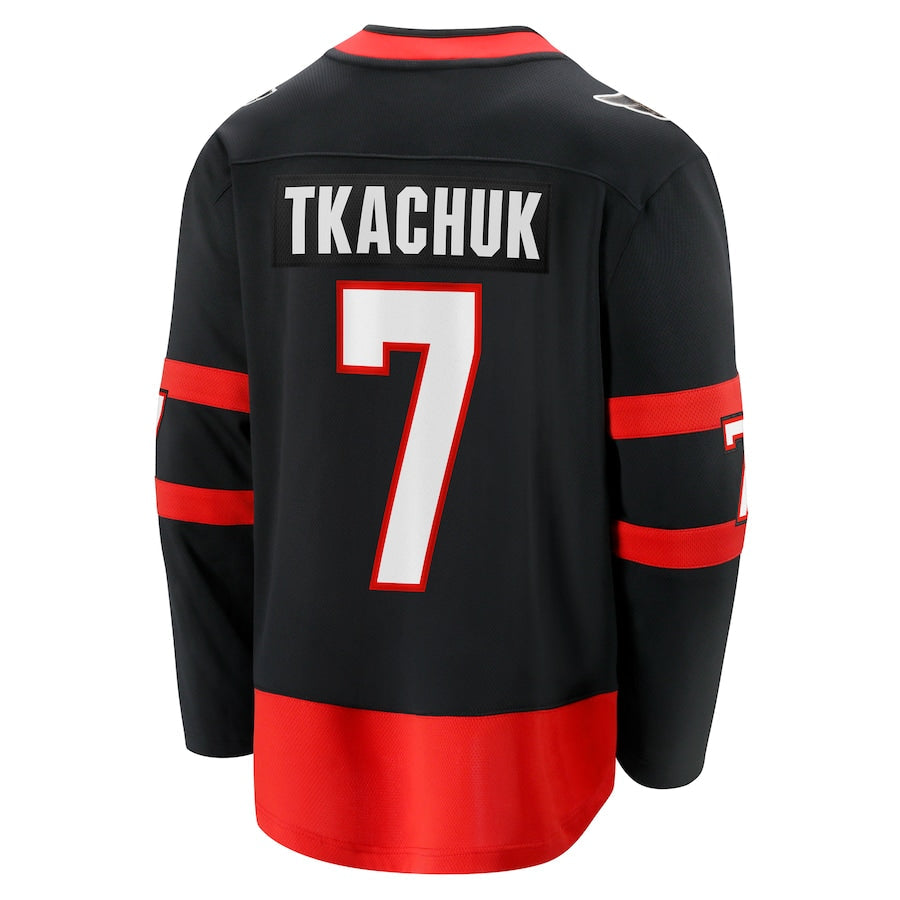 Brady Tkachuk Ottawa Senators   Home Breakaway Jersey - Black