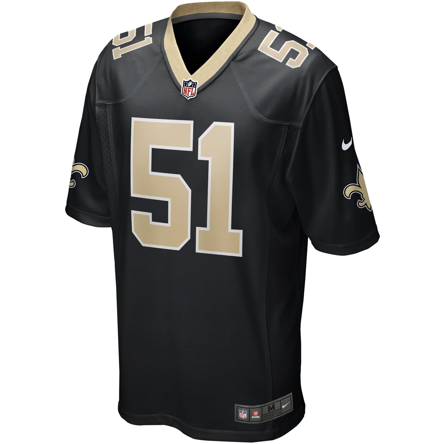 Cesar Ruiz New Orleans Saints Nike   Game Jersey - Black