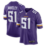 Benton Whitley Minnesota Vikings Nike Home Game   Jersey - Purple
