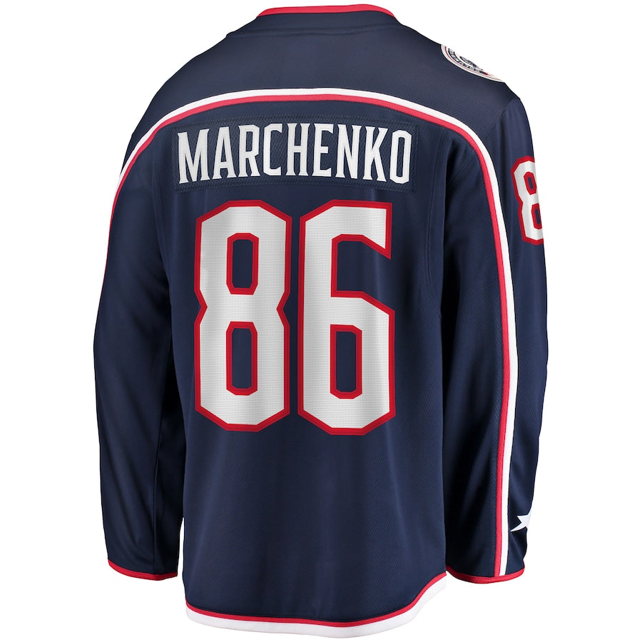 Kirill Marchenko Columbus Blue Jackets   Home Breakaway Jersey - Navy