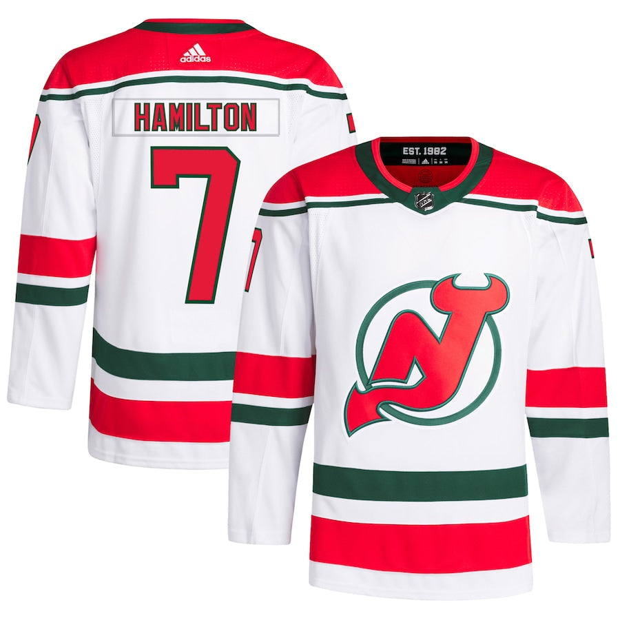 Dougie Hamilton New Jersey Devils   Primegreen   Jersey - White