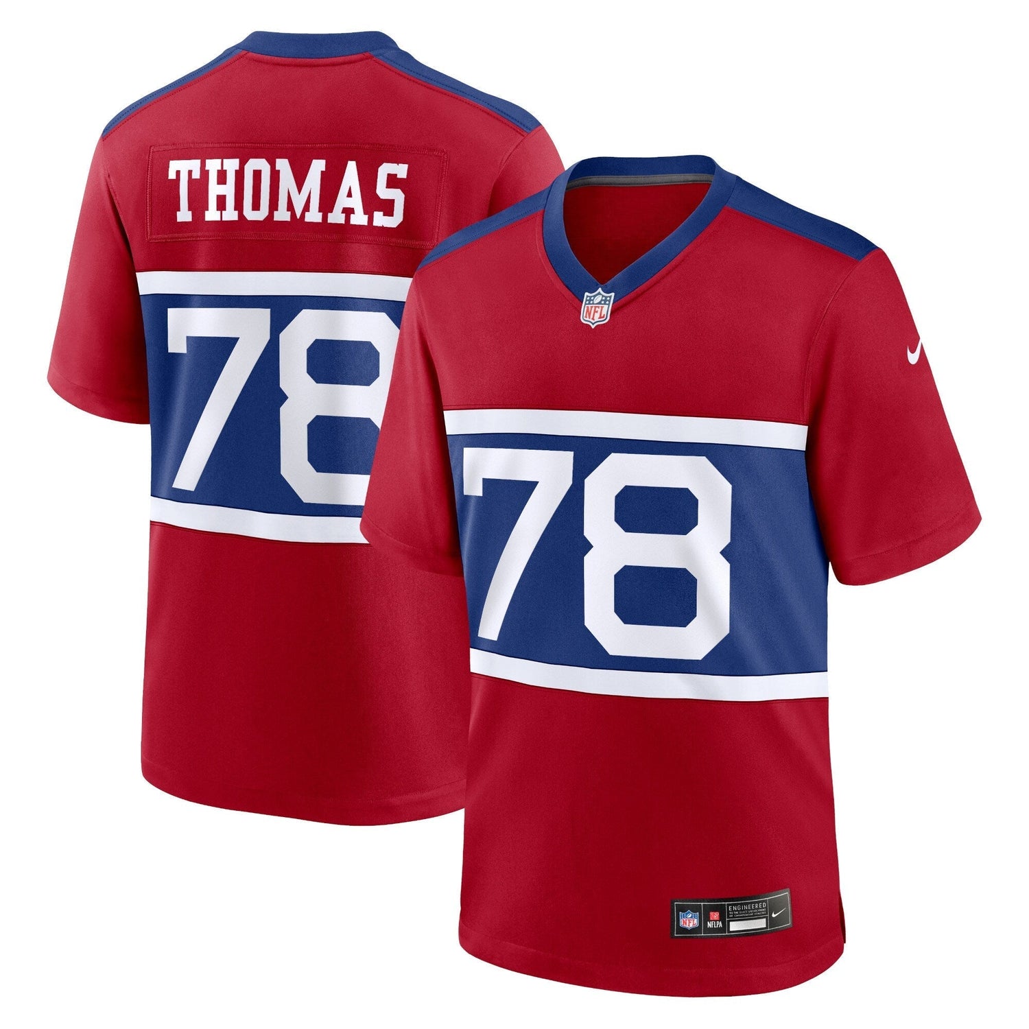 Andrew Thomas New York Giants Nike Alternate   Game Jersey - Century Red
