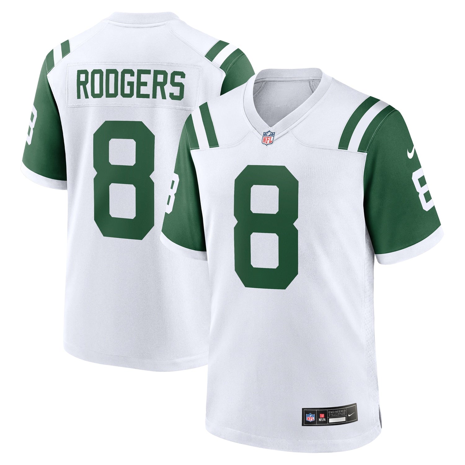 Aaron Rodgers New York Jets Nike Classic Alternate Game Jersey - White
