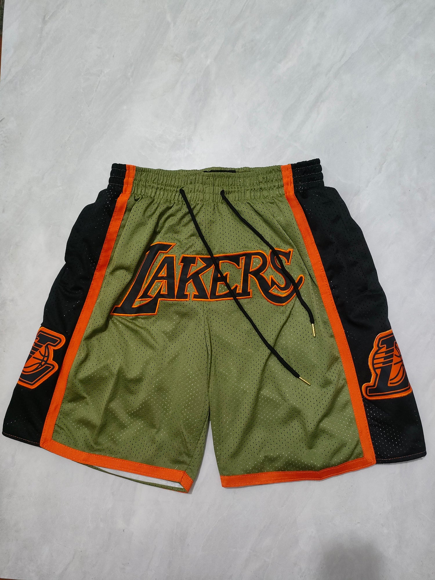 JUST DON Los Angeles Lakers Green Pocket Shorts