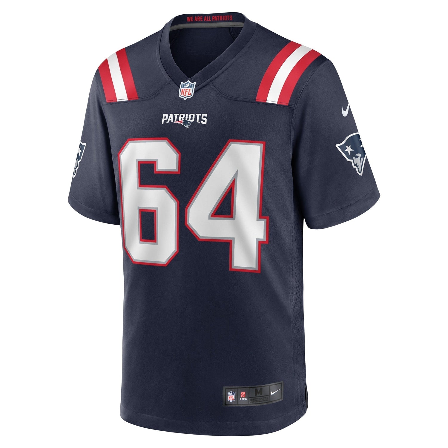 Andrew Stueber New England Patriots Nike Game   Jersey - Navy
