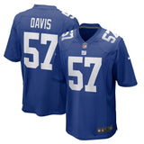 Jarrad Davis New York Giants Nike Team Game Jersey -  Royal