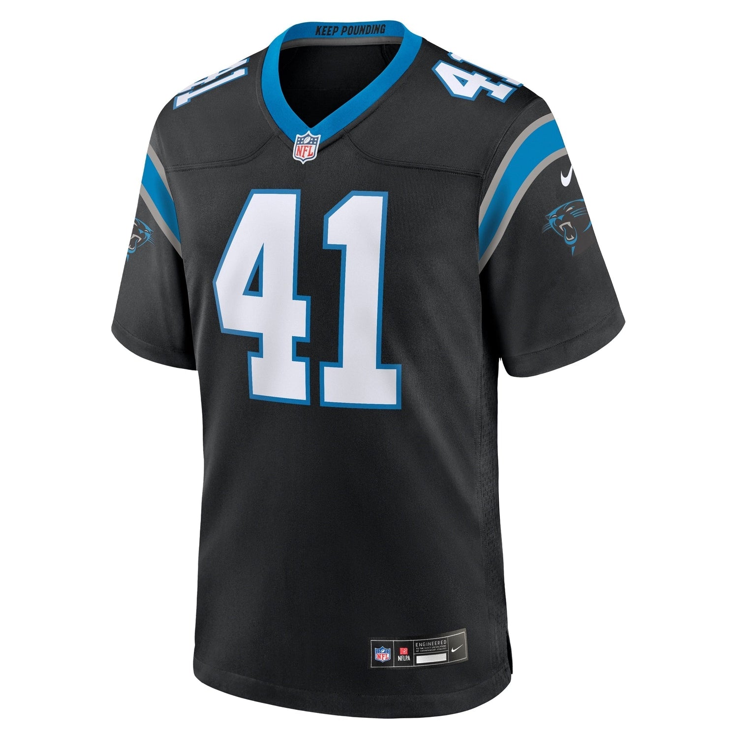 Claudin Cherelus Carolina Panthers Nike Team Game Jersey -  Black