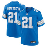Amik Robertson Detroit Lions Nike Game Jersey -  Blue