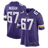 Ed Ingram Minnesota Vikings Nike Game   Jersey - Purple