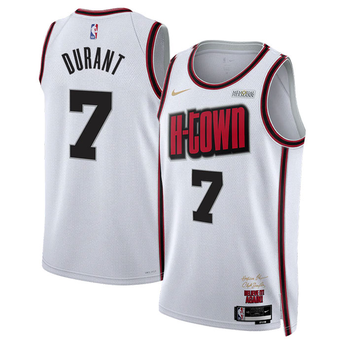 Kevin Durant Houston Rockets Jersey – White