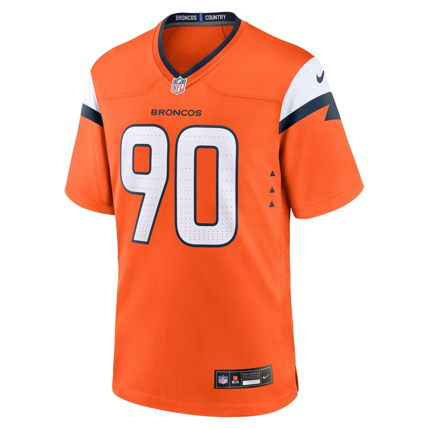 Angelo Blackson Denver Broncos Nike Game Jersey -  Orange